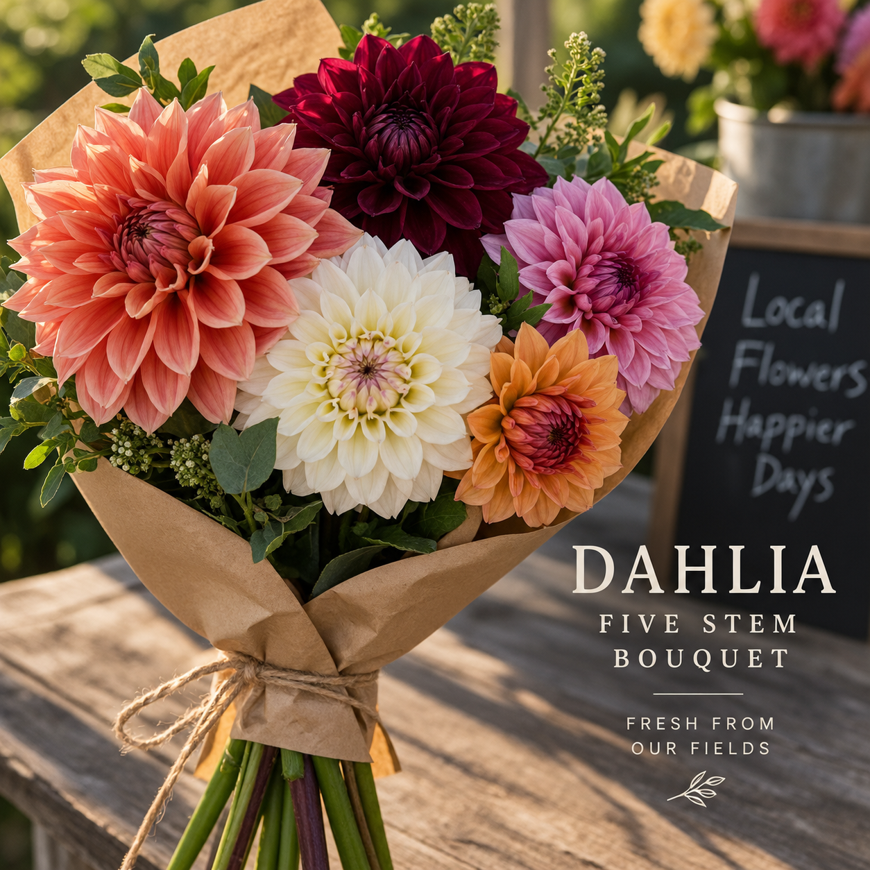 Dahlia Five Stem Bundles